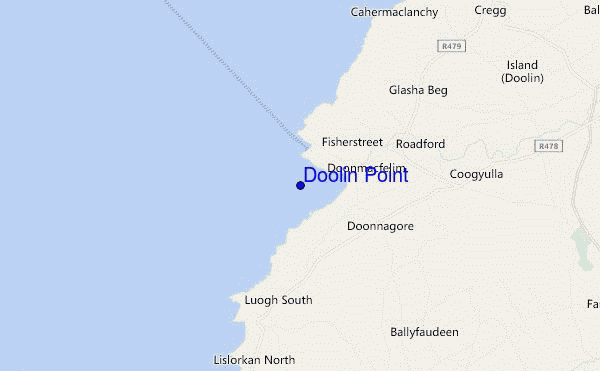 carte de localisation de Doolin Point