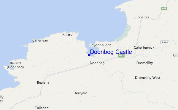 carte de localisation de Doonbeg Castle