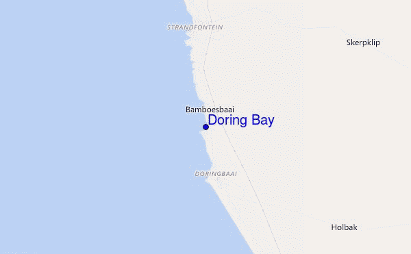 carte de localisation de Doring Bay