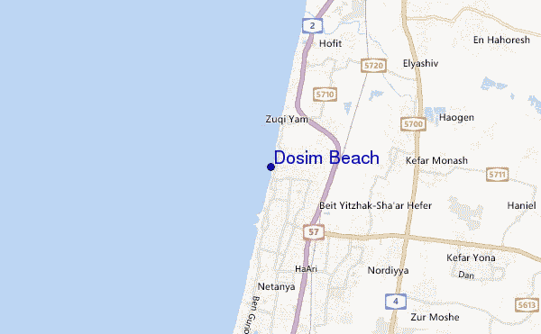 carte de localisation de Dosim Beach