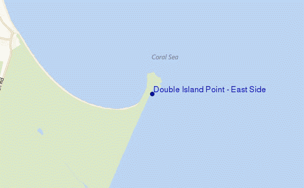 carte de localisation de Double Island Point - East Side