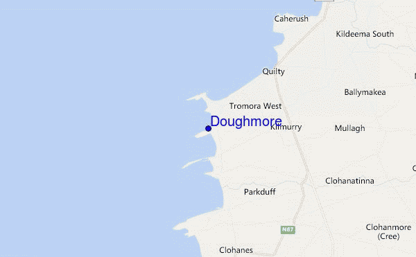 carte de localisation de Doughmore