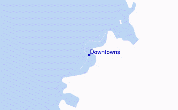 carte de localisation de Downtowns
