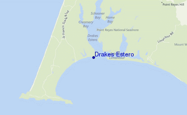 carte de localisation de Drakes Estero