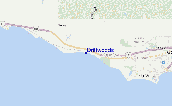 carte de localisation de Driftwoods