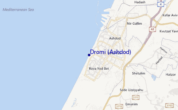 carte de localisation de Dromi (Ashdod)