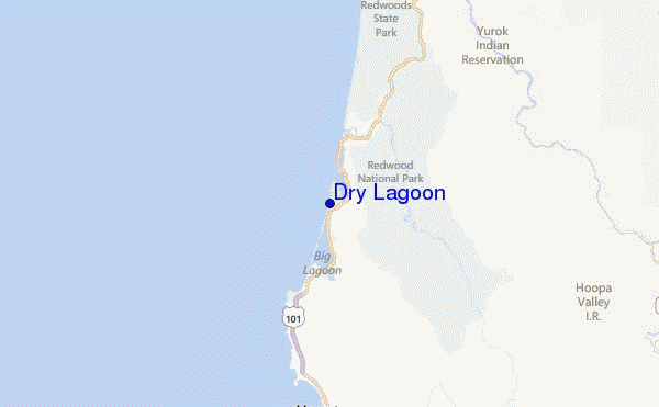 Dry Lagoon Location Map