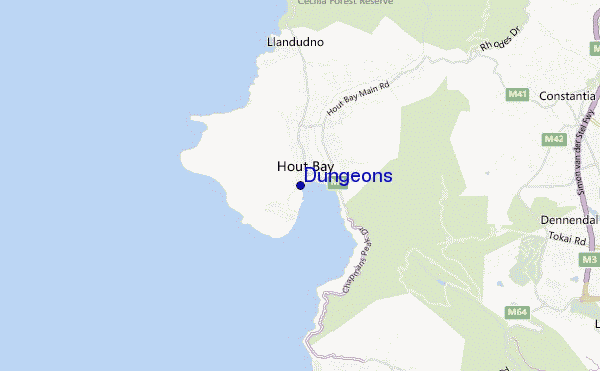 carte de localisation de Dungeons