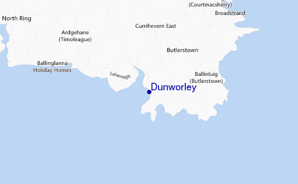 carte de localisation de Dunworley