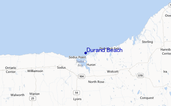 Durand Beach Location Map