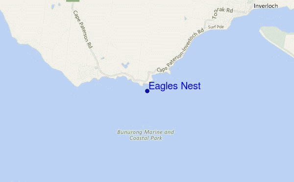 carte de localisation de Eagles Nest