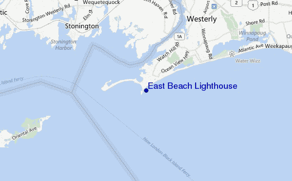 carte de localisation de East Beach Lighthouse