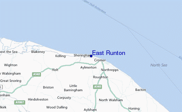 East Runton Location Map