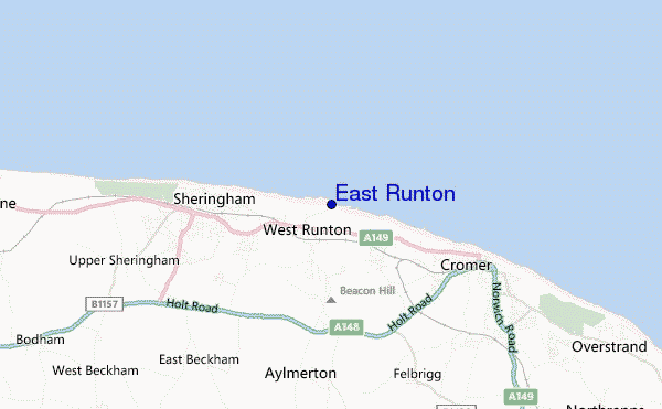 carte de localisation de East Runton