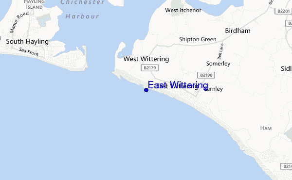 carte de localisation de East Wittering