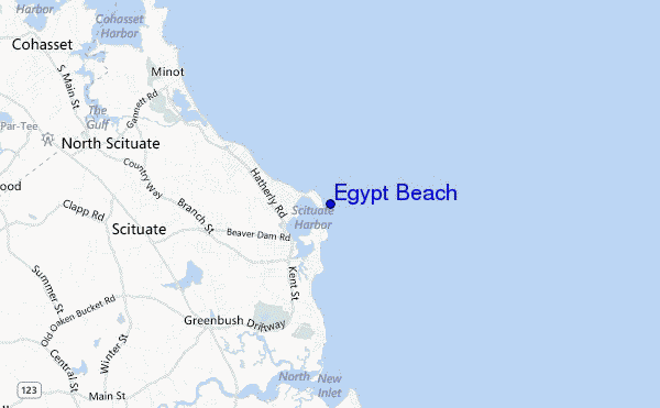 carte de localisation de Egypt Beach