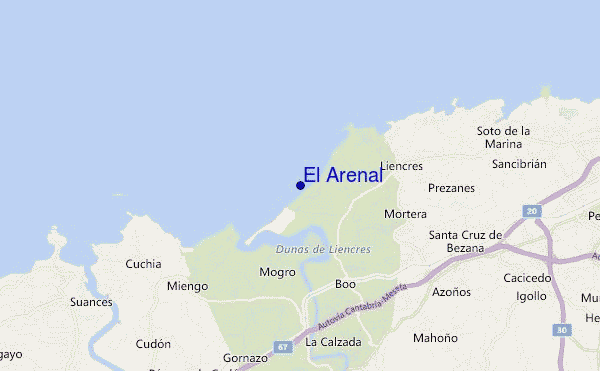 carte de localisation de El Arenal
