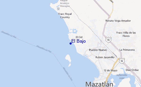 carte de localisation de El Bajo