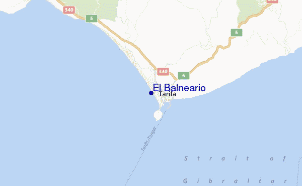 carte de localisation de El Balneario