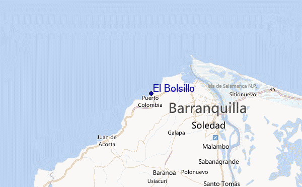 El Bolsillo Location Map