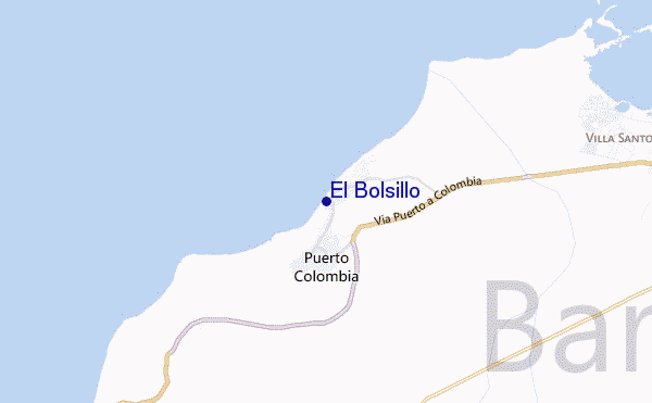 carte de localisation de El Bolsillo