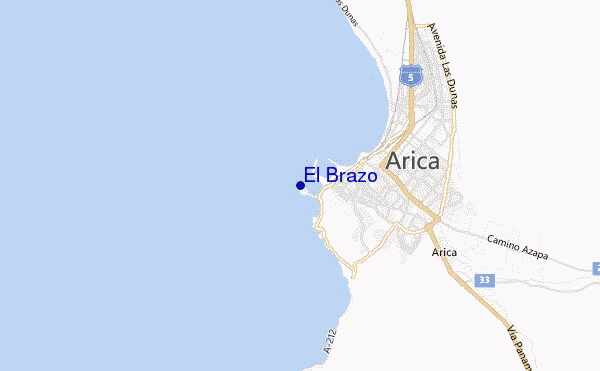 carte de localisation de El Brazo