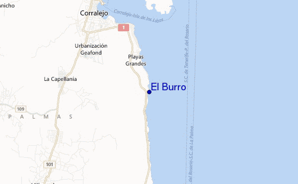 carte de localisation de El Burro