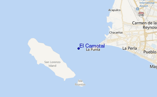 carte de localisation de El Camotal
