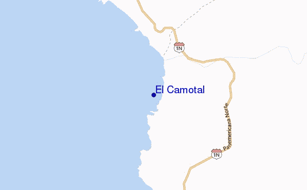 carte de localisation de El Camotal