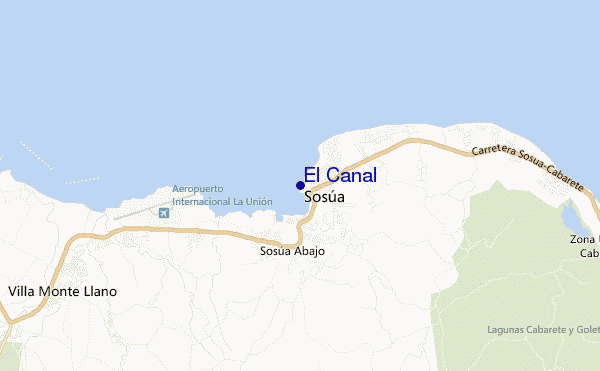 carte de localisation de El Canal