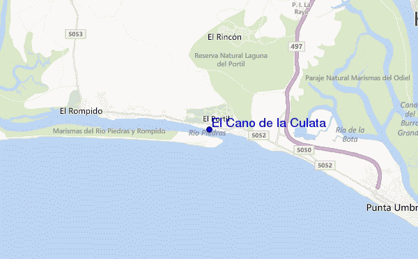 carte de localisation de El Caño de la Culata