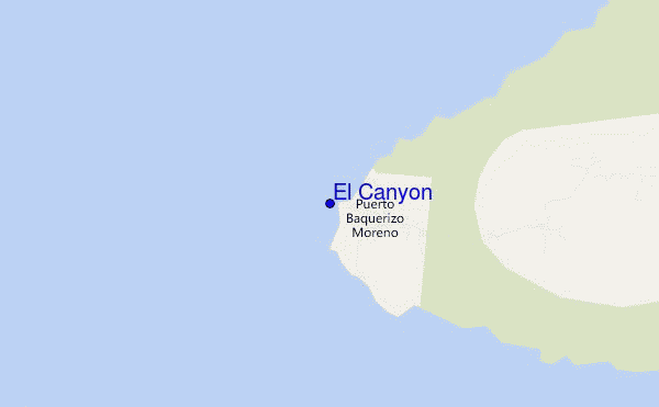 carte de localisation de El Canyon