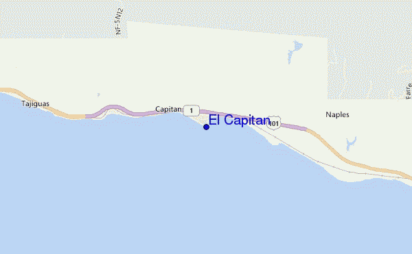carte de localisation de El Capitan