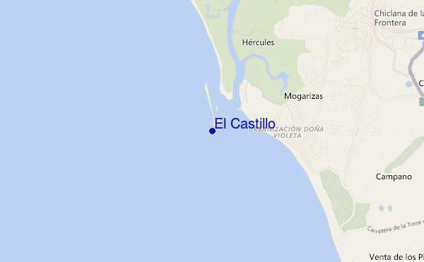 carte de localisation de El Castillo