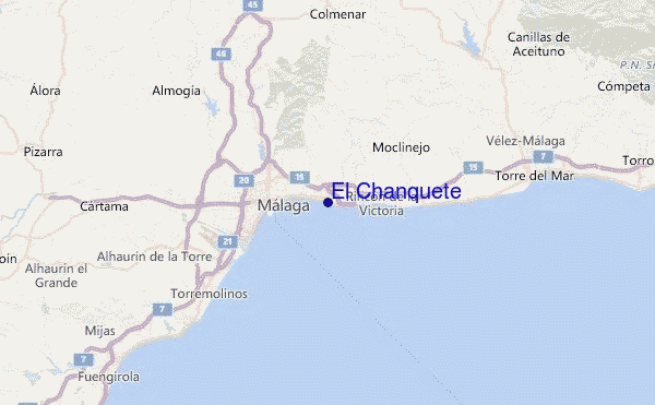 El Chanquete Location Map
