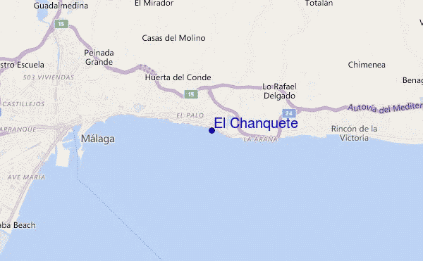 carte de localisation de El Chanquete