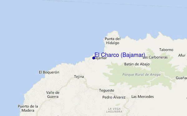 carte de localisation de El Charco (Bajamar)