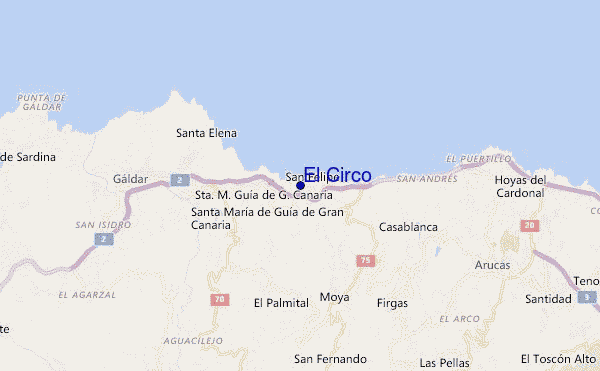 carte de localisation de El Circo