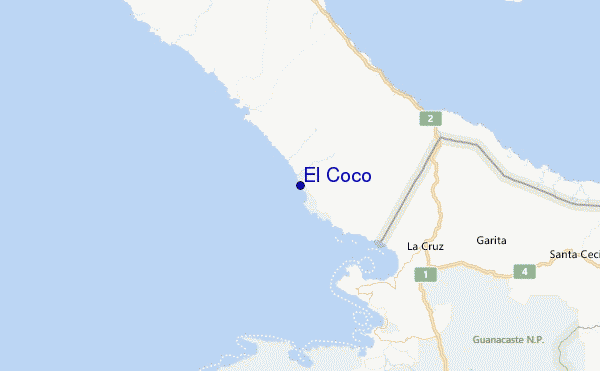 El Coco Location Map