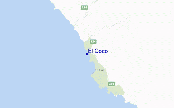 carte de localisation de El Coco