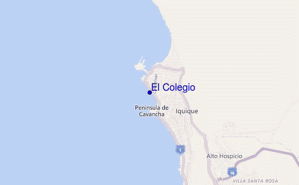 carte de localisation de El Colegio