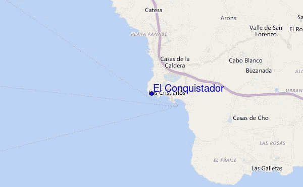 carte de localisation de El Conquistador