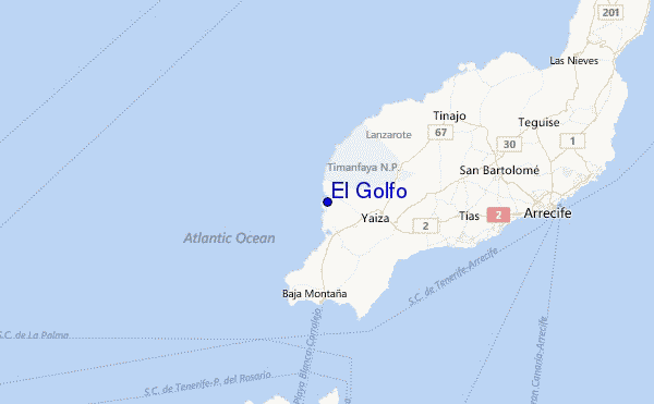 El Golfo Location Map