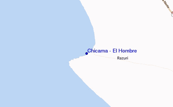 carte de localisation de Chicama - El Hombre