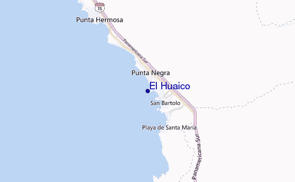carte de localisation de El Huaico
