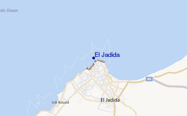 carte de localisation de El Jadida