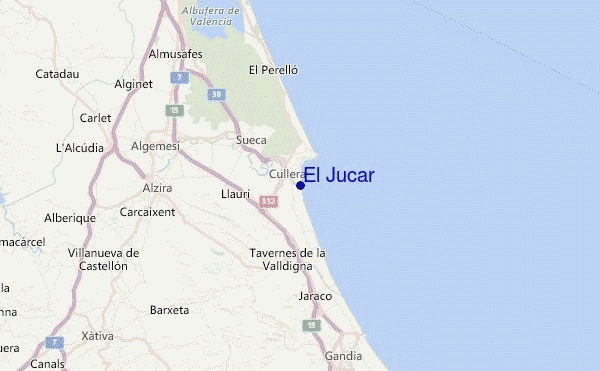 El Jucar Location Map