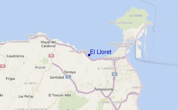 carte de localisation de El Lloret