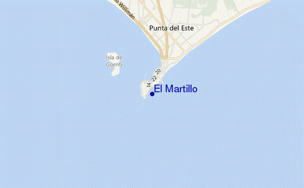 carte de localisation de El Martillo