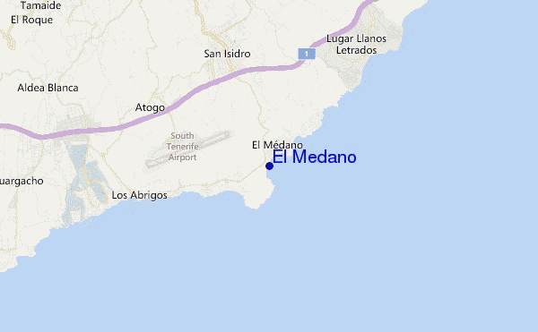carte de localisation de El Medano
